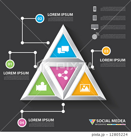 Social media infographic 12805224