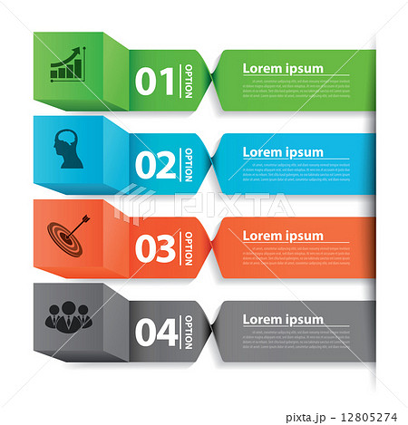 Modern business banner box infographic 12805274