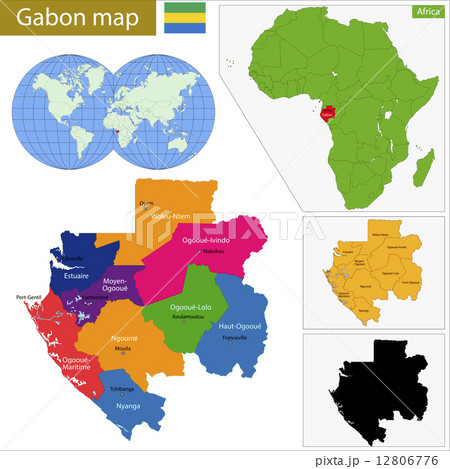Gabon map Gabon map 12806776