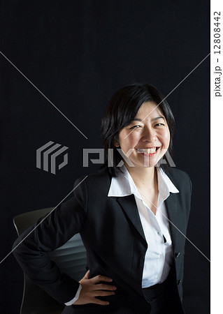 女社長 ポートレートの写真素材