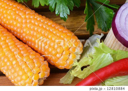 corn with chuli pepper 12810884