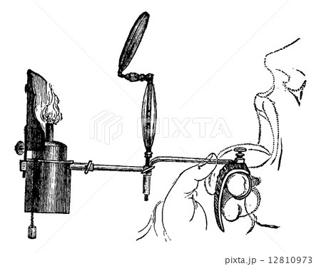 Portable Laryngoscope, vintage engraving Portable Laryngoscope, vintage engraving 12810973