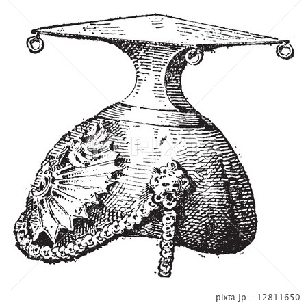 Czapka, vintage engraving. Czapka, vintage engraving. 12811650