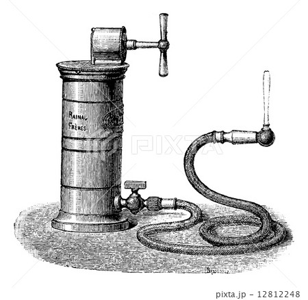 Dr. Aiguisier Wound Irrigator, vintage engraving 12812248