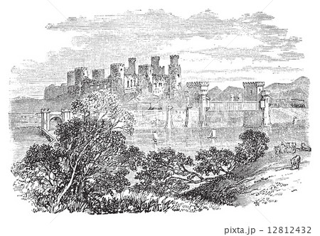 Aberconway Castle, now known as Conway Castle, in the North coas Aberconway Castle, now known as Conway Castle, in the North coas 12812432