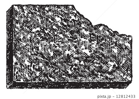 Porphyry, vintage engraving. Porphyry, vintage engraving. 12812433