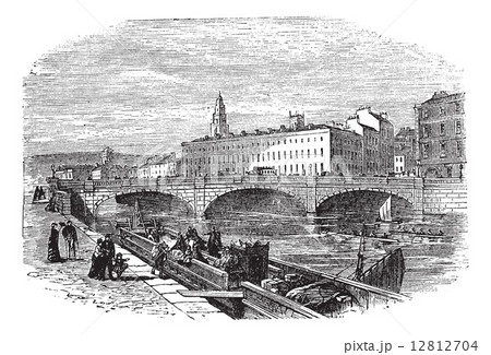 Cork in Munster, Ireland, vintage engraving 12812704