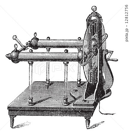 Electrostatic Generator by Jesse Ramsden, invented in 1768, vint 12812756