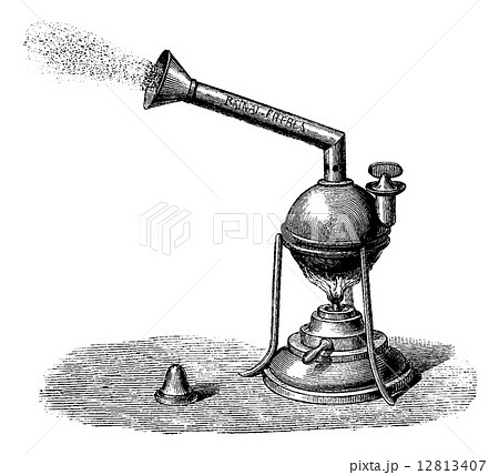 Nebulizer, vintage engraving 12813407