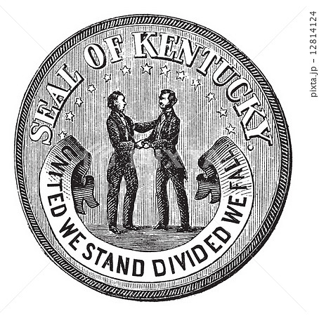 Seal of the State Kentucky vintage engraving 12814124