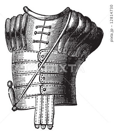 The Greek armor vintage engraving 12814730