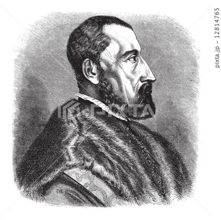 Ogier Ghiselin de Busbecq, vintage engraving 12814765