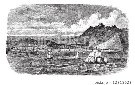 Dover in England, United Kingdom, vintage engraving 12815623