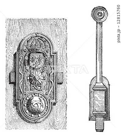 Lock, vintage engraving Lock, vintage engraving 12815760