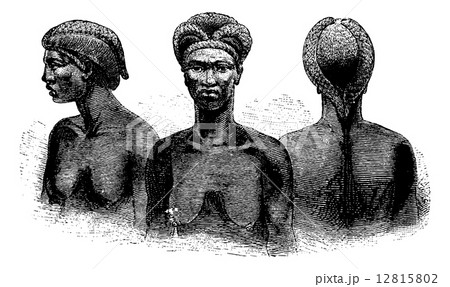 Ganguela Women from the Edges of the Kavango River in Angola in 12815802