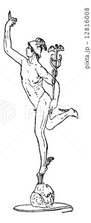 Mercury, vintage engraving 12816008