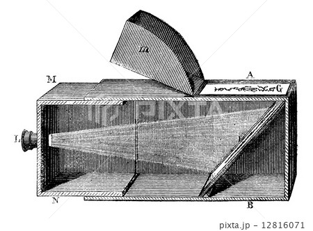 Portable darkroom, vintage engraving. Portable darkroom, vintage engraving. 12816071