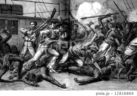Revolt and massacre of a convoy of four hundred immigrant Malaga 12816869