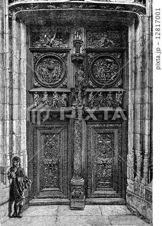 Church of St. maclou. Door on the right side of the street marta 12817001