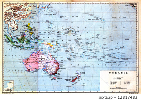 The colourful Map of Oceania 12817483