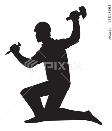 Mine worker, illustration 12818661