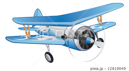 Biplane, illustration 12819049