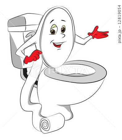 Vector toilet bowl. 12819054