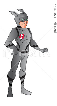 Vector of superhero in blue costume. Vector of superhero in blue costume. 12819127