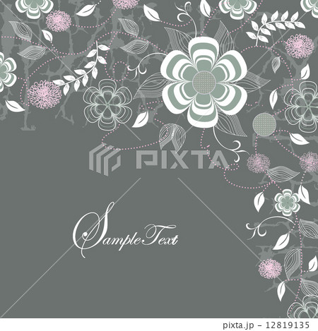 Abstract flowers background Abstract flowers background 12819135