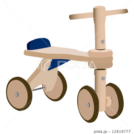 Wood toy bicycle 12819777