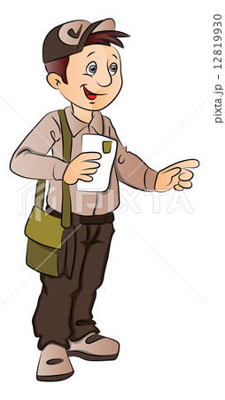 Vector of postman or mailman. 12819930
