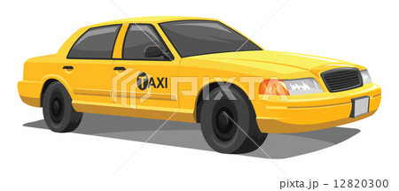 Vector of yellow taxi. Vector of yellow taxi. 12820300