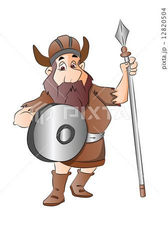 Vector of warrior with weapon. Vector of warrior with weapon. 12820504