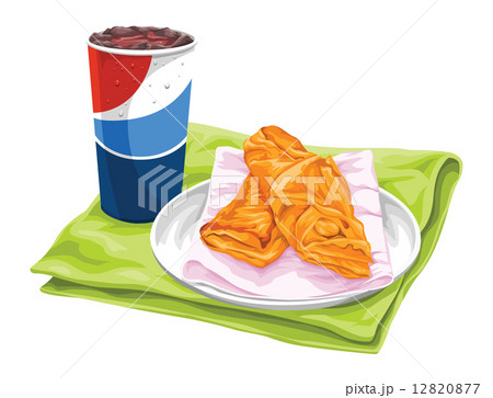 Vector of fresh pastries with pepsi. Vector of fresh pastries with pepsi. 12820877