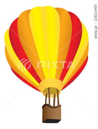 Stripy hot air balloon 12821405