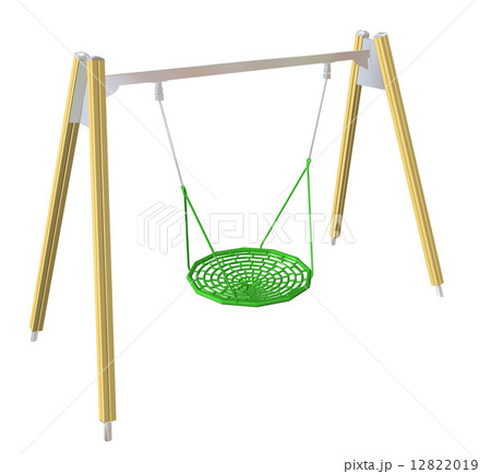 Netted swing, 3D illustration Netted swing, 3D illustration 12822019