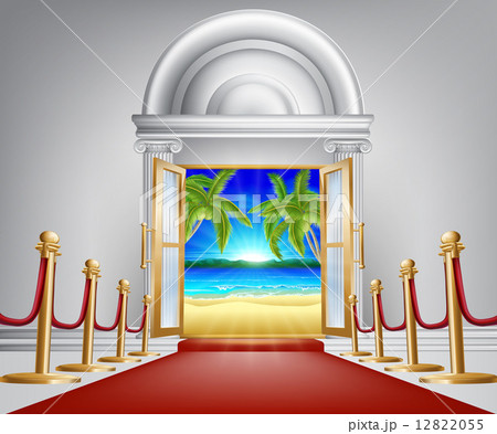 Beach door concept 12822055
