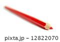 Perspective view of a wooden red pencil 12822070