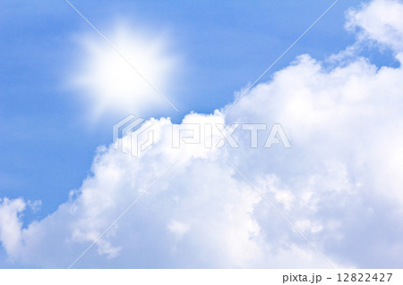 Sky with clouds and sun 12822427