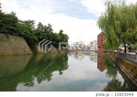 石垣･堀（福井城／福井県福井市大手） 12823049