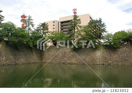 石垣･堀（福井城／福井県福井市大手） 12823052