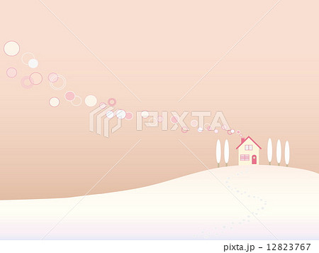 冬風景 日暮れ 冬風景 日暮れ 12823767
