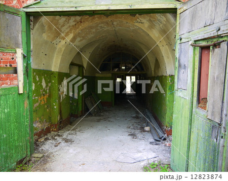 Interior of an abandoned Soviet military base 12823874