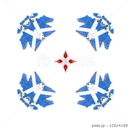 Ethnic pattern. Abstract kaleidoscope  fabric design. 12824189