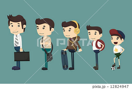 evolution of man from child 12824947