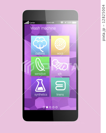 洗濯機能をコントロールするスマートフォンアプリ 12825004