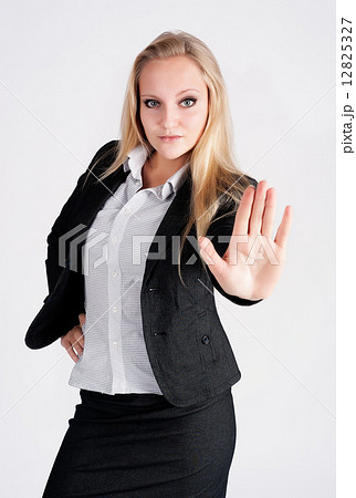 lady making stop gesture lady making stop gesture 12825327