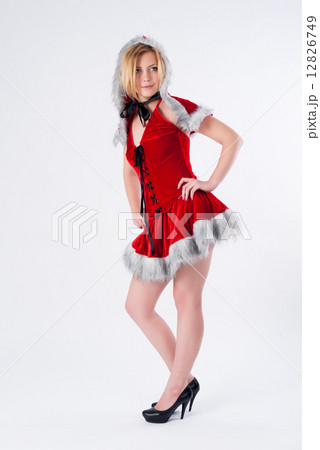 Beautiful and sexy christmas woman Beautiful and sexy christmas woman 12826749