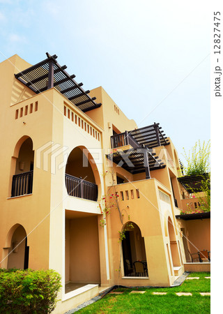 The arabic style villas in luxury hotel, Fujairah, UAE 12827475