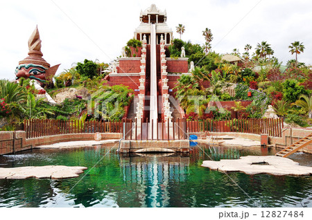 The Tower of Power water attraction in Siam waterpark, Tenerife, Spain The Tower of Power water attraction in Siam waterpark, Tenerife, Spain 12827484